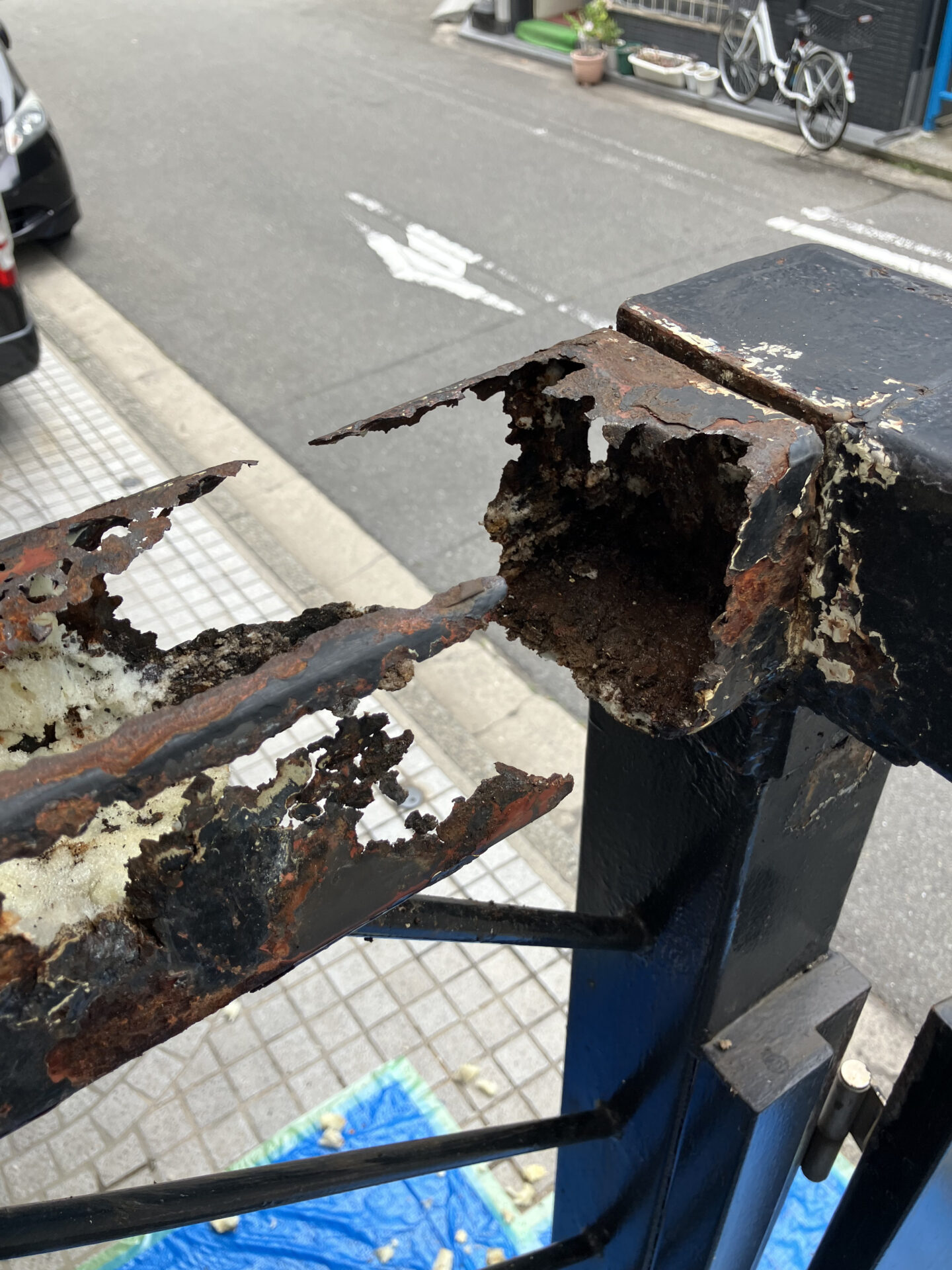 【腐食断裂部再生】溶接せずに鉄部の腐食部を再生